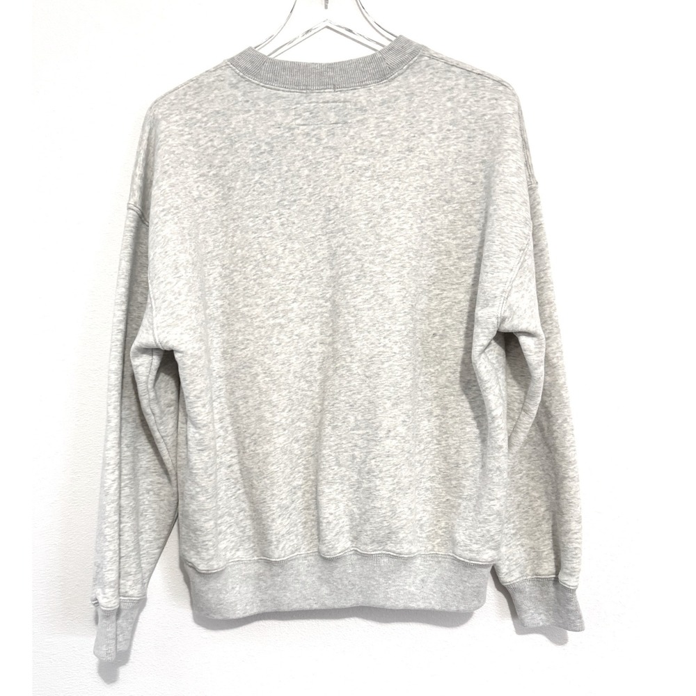 Abercrombie & Fitch Oversized Vail Mountain Graphic Crew Sweatshirt Heather Gray - Picture 4 of 4